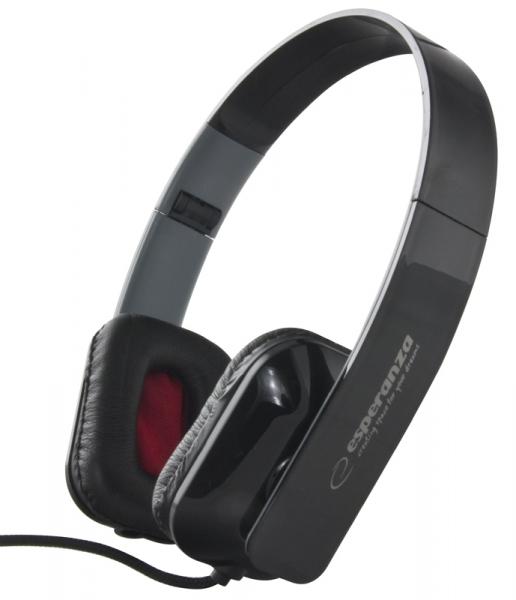 EH143K ESPERANZA AUDIO HEADPHONES ARUBA BLACK jack