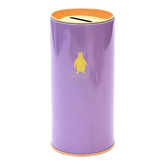 Металлическая копилка большой емкости с рисунком животных, детский цилиндрический сберегательный банк, инструмент для финансового управления