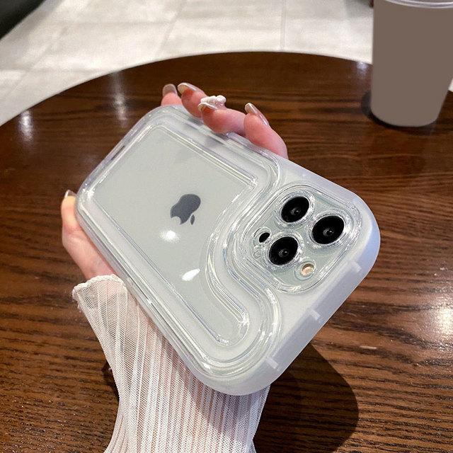 Acrylic Transparent Phone Case For Iphone 14 13 12 11 Pro Max 14 Plus 14pro Camera Protection Shockproof Bumper Silicone Cover