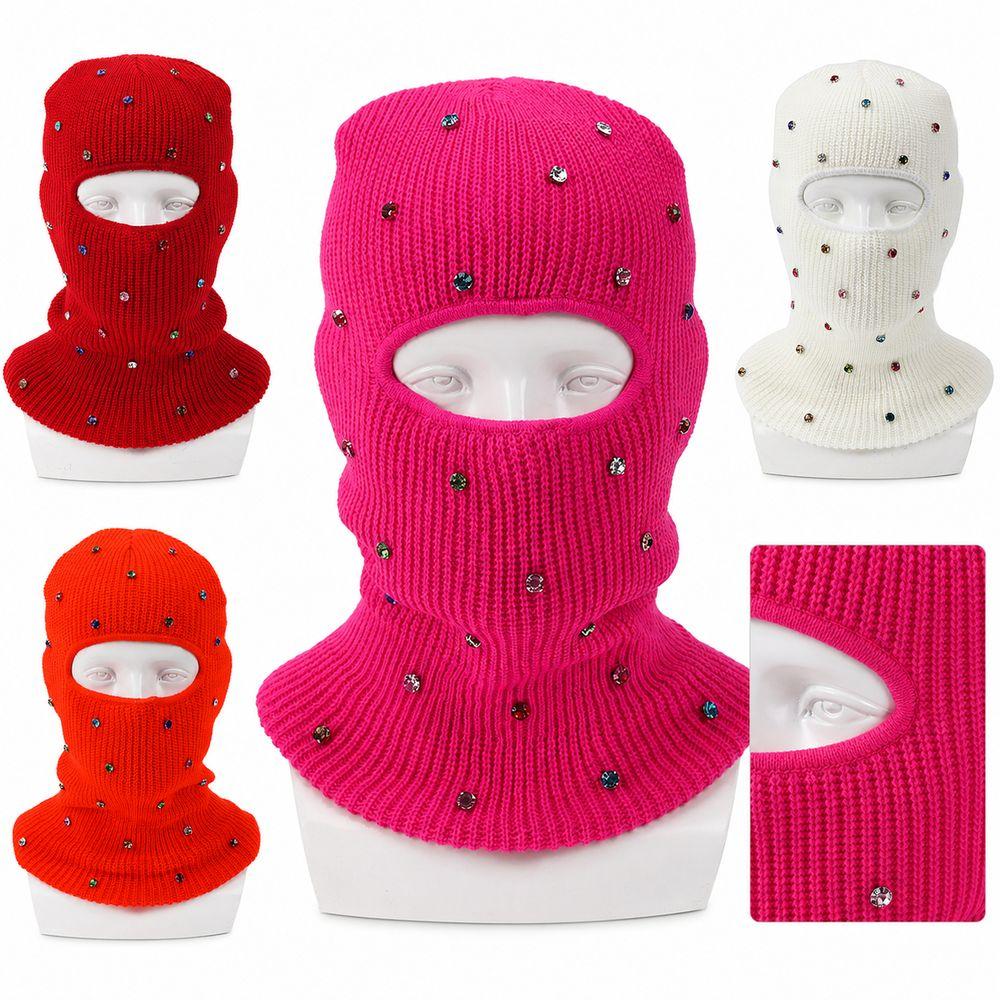 Solid Full Face Balaclava Stretchable Fit Winter Face Cover New Knitted Ski Mask Outdoor Use