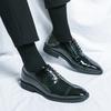 Luxury Brand Golden Oxford Shoes Men's Low Heel Designer Business Leather Shoes High-quality Sharp Pointed Wedding Casual Shoes