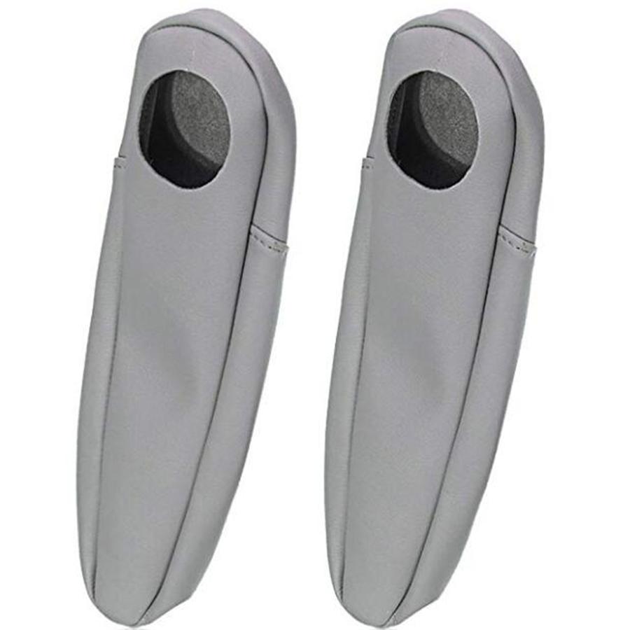 2X Серый Чехол на подлокотник из ПУ кожи Обивка Подходит для Honda Odyssey 2005-2010