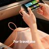 USAMS SJ775 U93 1.2m 240W Fast Charging Cable Type-C to Type-C Data Sync Cord with Colorful Light