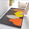 Cartoon Entrance Door Mats, Same Style Cute Pet Mats, Crystal Velvet Bathroom Mats