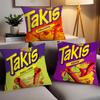 Кукурузные хлопья Закуски T-Takis Наволочка Офисные подушки Подходит для дивана Автомобиля Спальни Декоративная наволочка