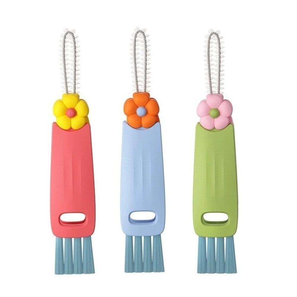 Mini Straw Cleaning Brush Silicone Cup Lid Cleaning Brush  Appliance Maintenance