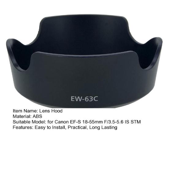 Lens Hood UV-Resistant To Install Camera Anti-Glare Easy Lens Petal Hood for Canon