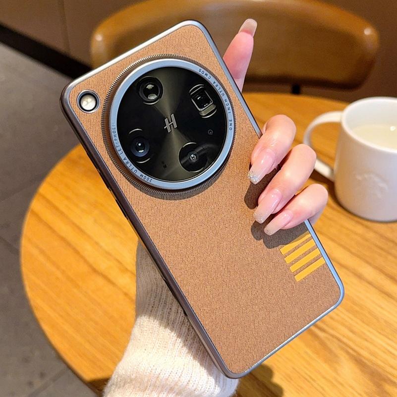 Винтажный чехол из кожи с серыми краями для линз, приподнятый защитный чехол для линз для OPPO Find X8 Ultra X8s Plus X8 Pro, защитная крышка