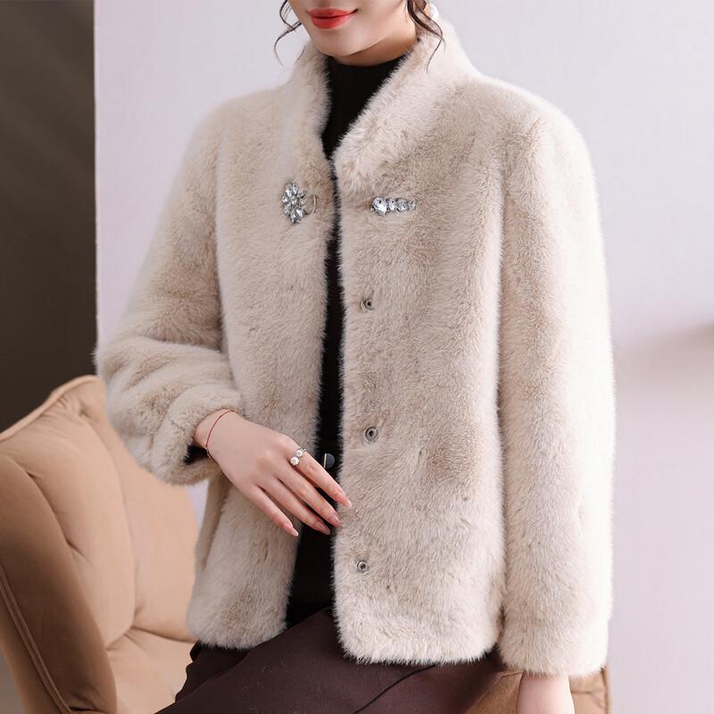 Свободный зимний пуховый кардиган для пожилых женщин