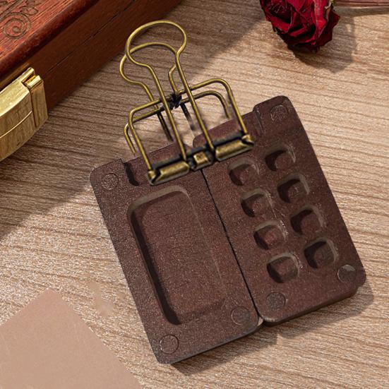 Мини-коробка для акварельных красок Pocket Artist Travel Set 8/15-цветная палитра из орехового дерева с металлическим зажимом Портативная акварельная ручка