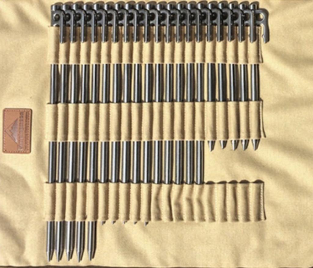 Сумка для хранения колышков из парусины CAMPING MOON, чехол для хранения колышков, чехол для колышков, сумка для колышков, можно одновременно хранить молоток и колышек, макс. 35 см, совместима с B-135