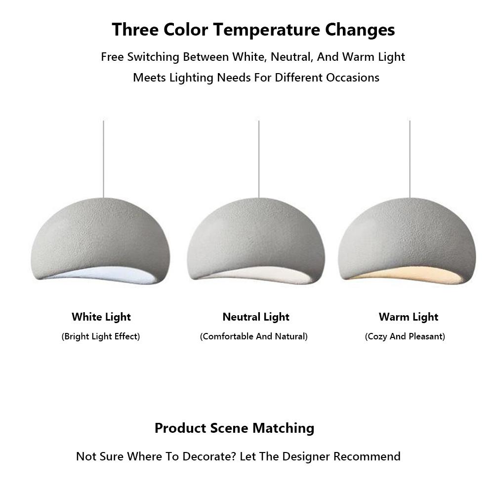 Creamy Tone Hanging Pendant Light  for Showrooms Restaurants Villas Living Rooms Dining Areas