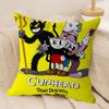 МИЛАЯ Мультяшная Наволочка C-Cuphead Съемная Моющаяся Наволочка – Всесезонный Мягкий Лен