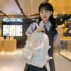 Large Capacity Laser  Backpack Multi-Pocket Shoulder Bag Kawaii Students School Bag  Travel