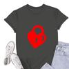 Женская повседневная футболка с круглым вырезом и коротким рукавом с принтом ко Дню святого Валентина