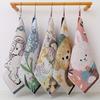3/4pcs Cute Animal Cotton Hand Towels Soft Absorbent Bathroom Kitchen Towels with Rabbit,Bear,Floral Designs,Decorative Guest Table Towels Home Decor