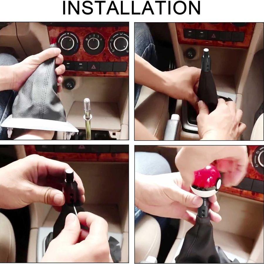 Universal Aluminum Shift Knob Adapter M12X1.25 for Non Threaded Shifter Car A