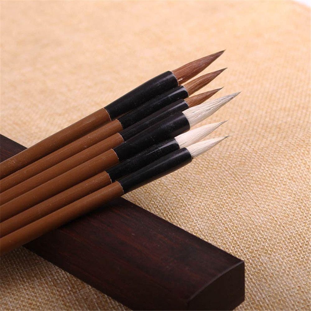 Кисть Бамбуковая традиционная китайская каллиграфическая кисть Кисть для письма из волчьей шерсти