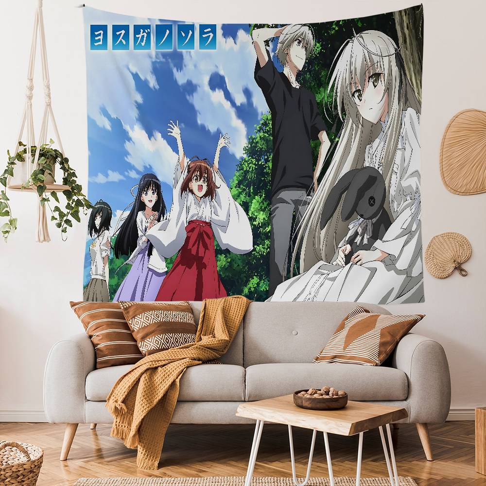 Аниме Yosuga No Sora Гобелен Арт-печать Японский Настенный Гобелен Аниме Настенное Украшение Домашний Декор