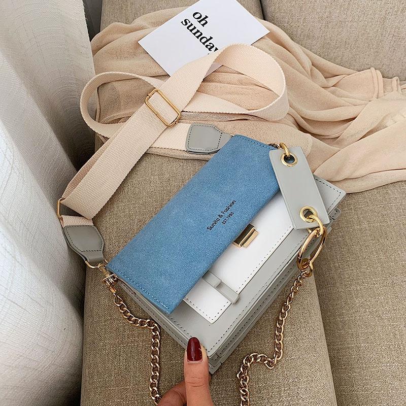 IELGY Casual Messenger Bag Women's Tide Korean Wild Fashion Simple Shoulder Small Square Bag