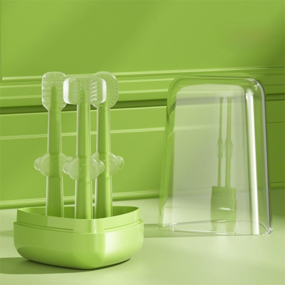 Safe Baby Toothbrush Soft Silicone Infant Toddler Oral Care Milk Teeth Tongue Brush  Home Use