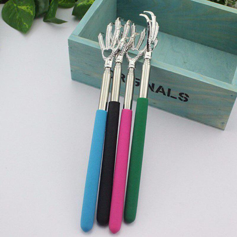 Практичный удобный зажим для ручки из нержавеющей стали, телескопический скребок для царапин, массажный набор, коготь медведя, зуд