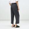 LESS 2025 Summer Straight-Leg Cropped Wool Commuter Pants