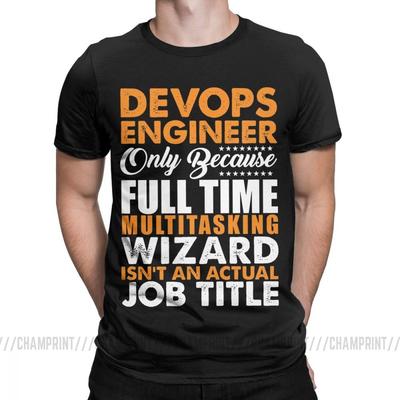 Devops T Shirts Engineer Is Not An Actual Job Title Funny Coder Programmer Men T Shirts