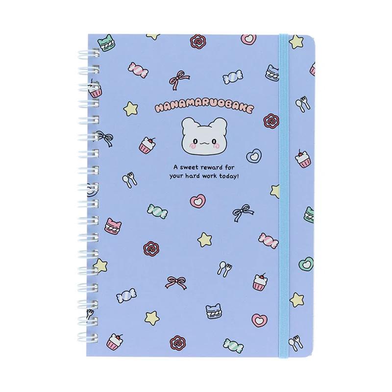Sanrio HANAMARU OBAKE B6 Ring Notebook ( Pastel Sweets Pop Blue ) Japan NEW