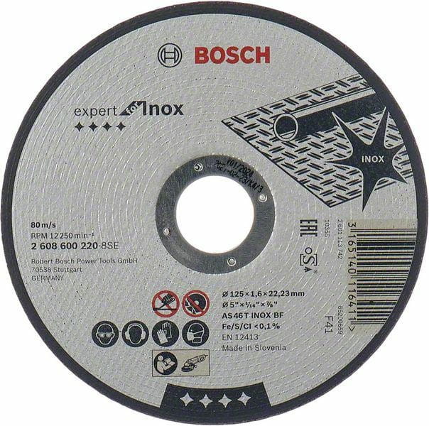 Bosch Tarcza Met.125Mm X 1,6Mm X 22Mm Expert For Inox