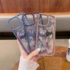 Luxury Glitter Diamonds For iPhone16promax Phone Case Transparent Butterfly Rhinestone For Apple 15 14 13 12 11 Pro Shockproof Case