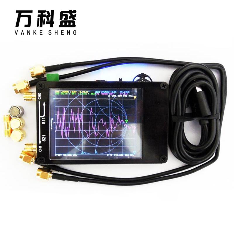 2,8-дюймовый ЖК-дисплей NanoVNA, векторный анализатор сети, комплект антенного анализатора MF HF VHF UHF 50 кГц-900 МГц с кабелем