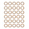 30Pcs Wooden Rings Unfinished Sturdy Beech Finely Polished Easy Coloring Macrame Rings for Craft