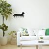 Metal Dog Sign Key Rack with 5 Hooks, Wall Mounted for Stylish Indoor and Outdoor Home Decoration