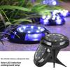Black Shell Outdoor Waterproof Solar Buried Light 8+4LED Side Light Deck Light Lawn Garden Garden Installed Ground Insert Light