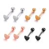 Tongue Surgical Steel Heart Barbell Body Piercing Body Labret Pin Nipple Nail Ear Piercings Stud Lip Piercing