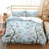 Floral Duvet Cover Classic Chinese Style Farmhouse Garden Botanical Flower Bedding Set Polyester Flowers Leaves Comforter Cover