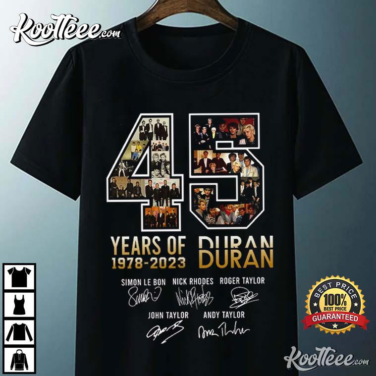 Rare! Duran Duran Band 45 Years Anniversary Black Shirt S to 5XL EM312