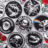 Punk Skull Embroidery Patch Iron On Patches For Clothing Thermoadhesive Patches On Clothes Skeleton Patch For Clothes Stickers