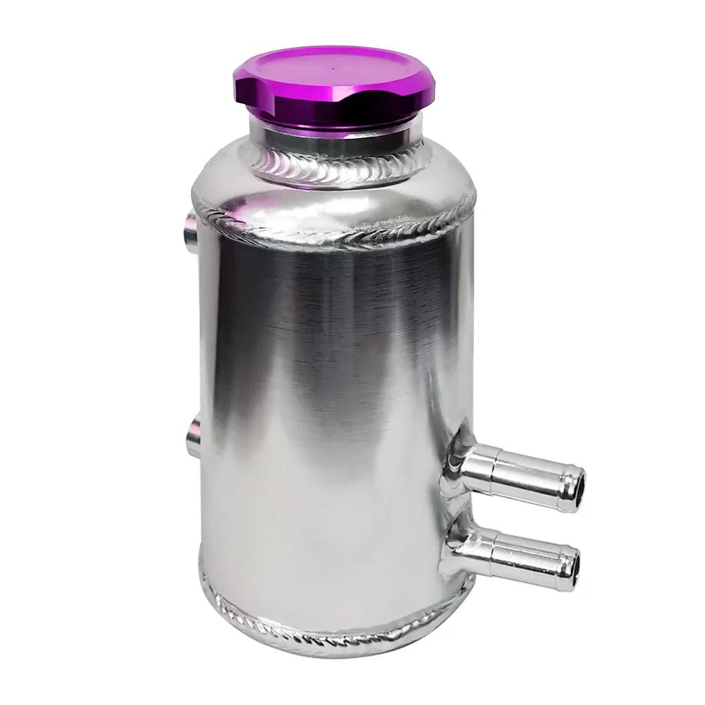 Car Fuel Cell Surge Tank Power Steering Oil Catch Can Tank Universal Racing Power Steering Fluid Reservior Tank High Quality