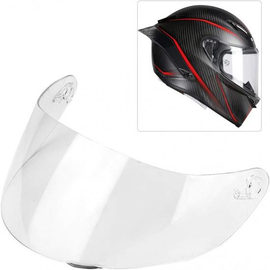 Motorcycle Helmet Visor Compatible with AGV K1 K3 SV K5 K5‑S Wind Shield Helmet Lens Visor Shield Full Face(Transparent)