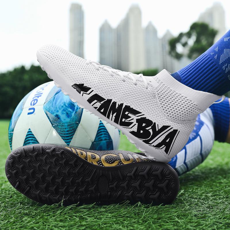Модные большие футбольные бутсы с противоскользящими кроссовками, дышащие, удобные, легкие, детские футбольные бутсы EU31-48