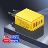 Двойное зарядное устройство Type-C PD + USB с 2,4 А, многопортовое, для путешествий - Адаптер для зарядки мобильных устройств