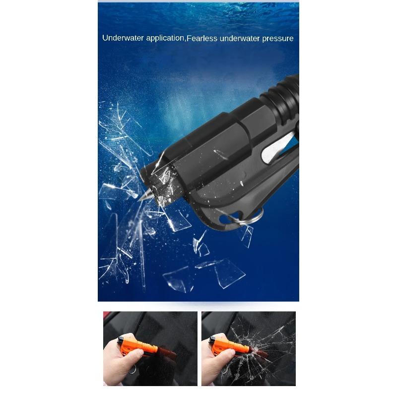Safety Hammer with Rescue Whistle, Car Escape Tool,2-in-1 Window Breaker Seatbelt Cutter, Compact Emergency Escape Tool for Car