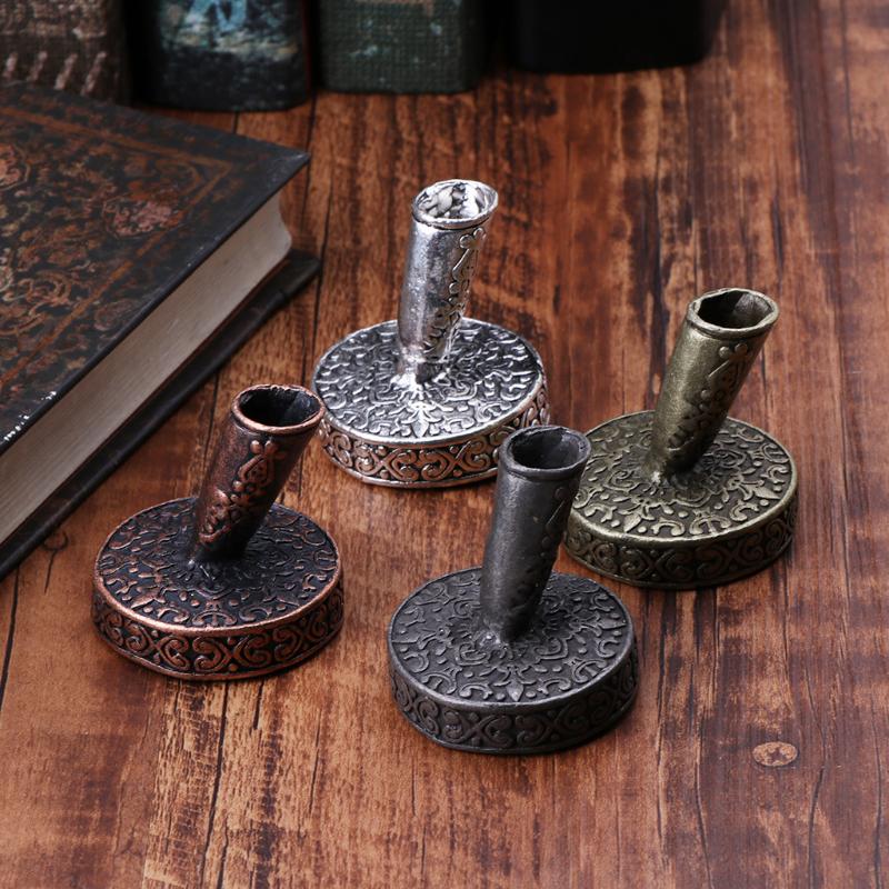 Винтажный металлический круглый держатель для ручек с перьями, ручки для погружных ручек, школьные канцелярские принадлежности, студенческий подарок