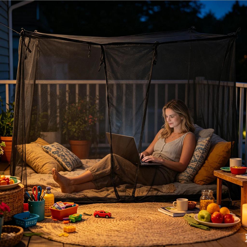 Summer Outdoor Camping Mosquito Net Easy Installation Corner Mounting Portable Netting Travel Mesh Bed Curtain Net