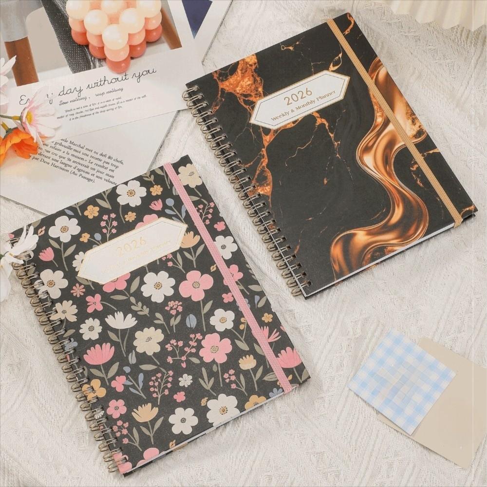 2026 A5 Weekly Monthly Planner Coil Notebook Diary Notebook Daily Schedule Book  Daily Schedule