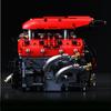 Нетоксичная модель двигателя V8 Turbo 1370 деталей Строительные блоки Моторизованный Механический Креативный Настольный Декор Подарок Для Взрослых Детей