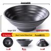 Черная melamine-миска для супа с лапшой в японском стиле