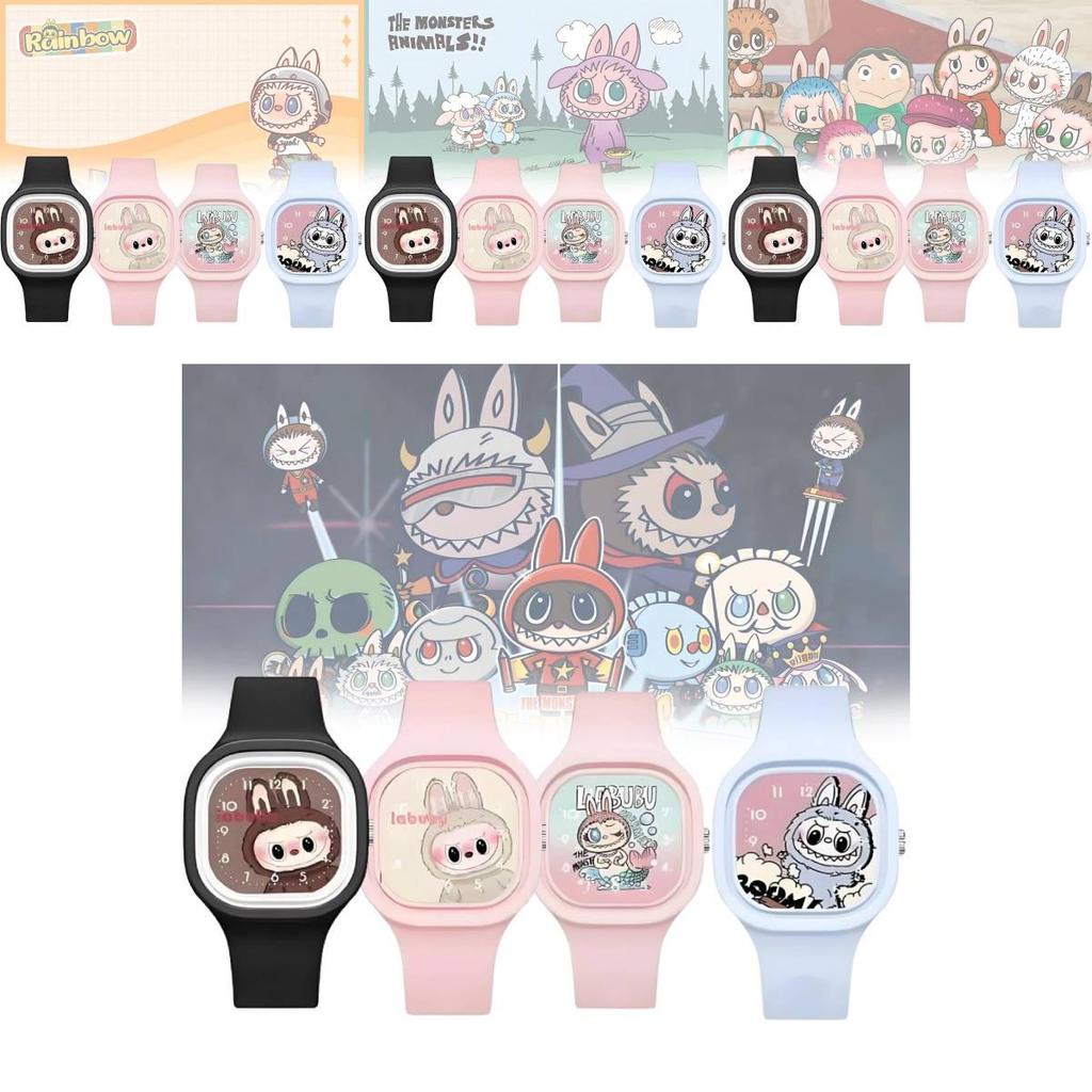 Модные детские часы с мультяшным дизайном Bubble Mart, высококачественный мягкий силиконовый ремешок-желе